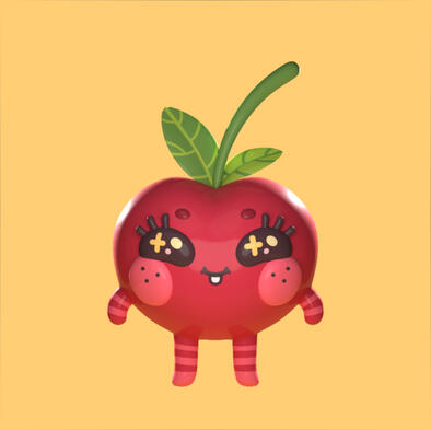 3D MODEL BLENDER - APPLE